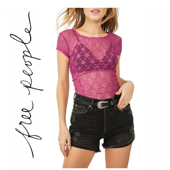 Free People Lace Top - Picture 1 of 4